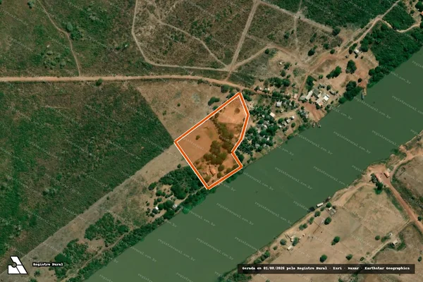 Imagem de satélite de RETIRO PORTO DA MANGA em CORUMBÁ - MS