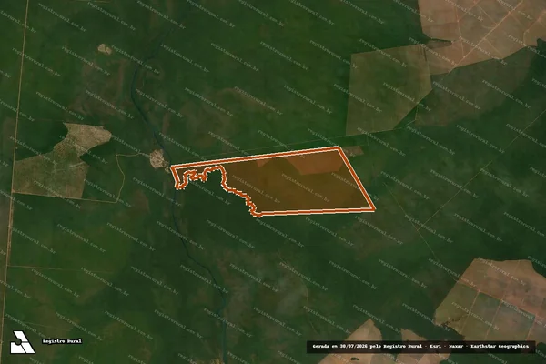 Imagem de satélite de FAZENDA TERTULIA em BRASNORTE - MT