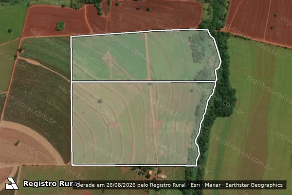 Imagem de satélite de SITIO SANTA TEREZINHA II em SANTA INÊS - PR