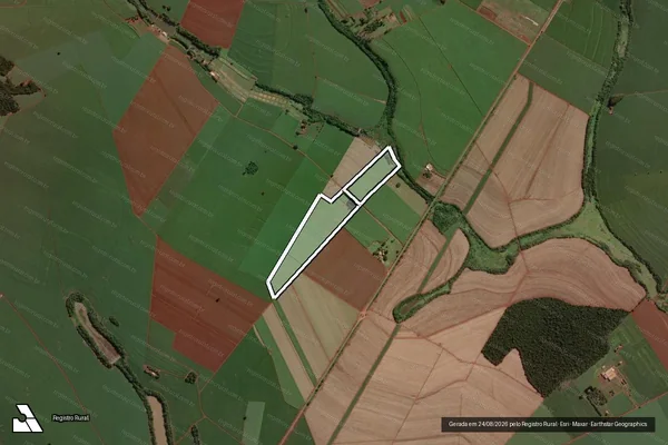 Imagem de satélite de Sitio Sao Joao - Gleba 3 em CÂNDIDO MOTA - SP