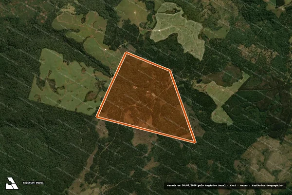 Imagem de satélite de ESTANCIA OURO VERDE MAT. 39.020 em GUARAPUAVA - PR