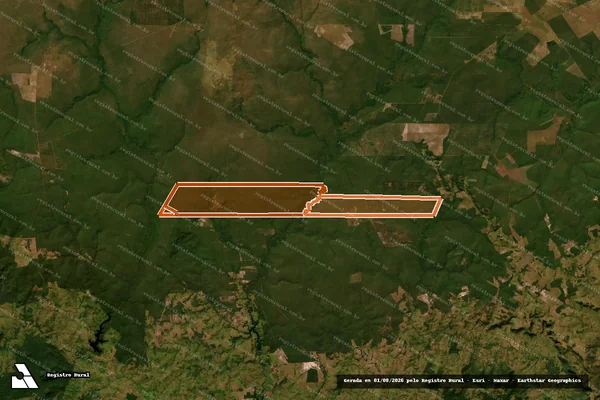 Imagem de satélite de Lotes Pindorama e Papagaio em BARRA DO BUGRES - MT