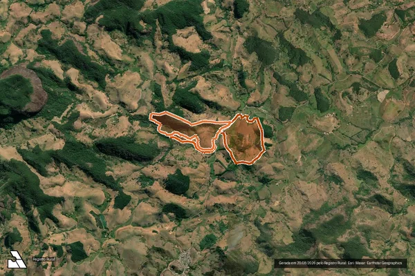 Imagem de satélite de DONA EMILIA em PORCIÚNCULA - RJ