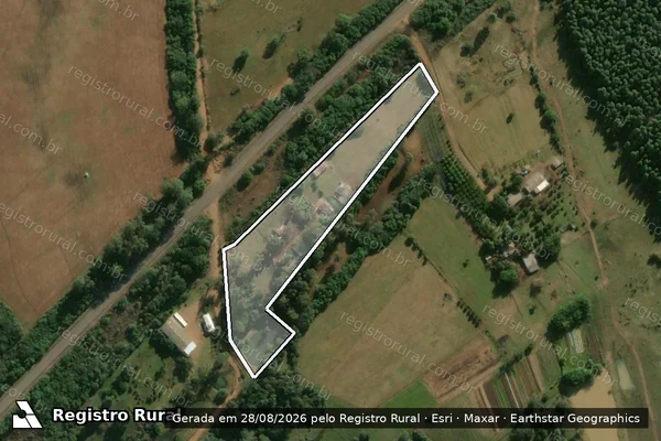 Imagem de satélite de RANCHO COXILHA VERMELHA em ALEGRETE - RS