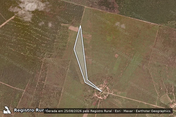 Imagem de satélite de Celula A Lote 11 em CANTO DO BURITI - PI