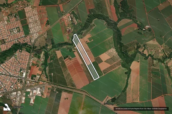 Imagem de satélite de SITIO SANTA RITA em CONCHAL - SP