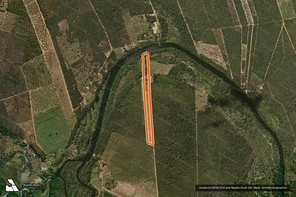 Imagem de satélite de CHACARA CONQUISTA em SANTA RITA DE CÁSSIA - BA