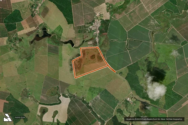 Imagem de satélite de Fazenda Bolivia em MONTANHA - ES