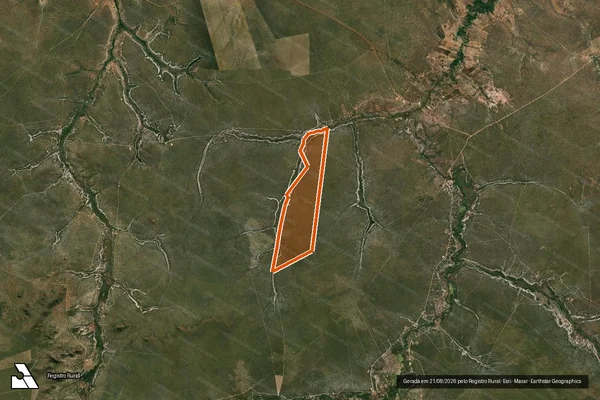 Imagem de satélite de Fazenda Tábua em BONITO DE MINAS - MG