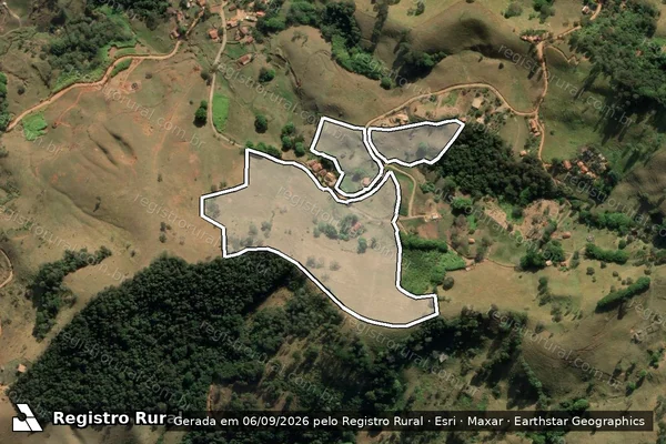 Imagem de satélite de SITIO FAMILIA ARAUJO em SÃO BENTO DO SAPUCAÍ - SP