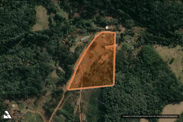 Imagem de satélite de Lote Rural N. 22-A em CRUZ MACHADO - PR