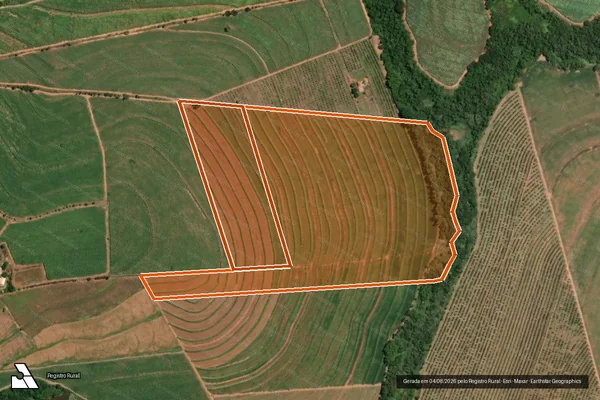 Imagem de satélite de FAZENDA BARRO PRETO GLEBA A em PIRANGI - SP