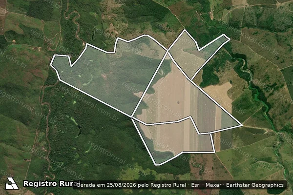 Imagem de satélite de FAZENDA SANTO ANTONIO, LOTE 01 em LAGO DA PEDRA - MA