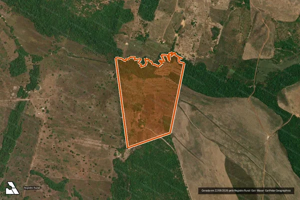 Imagem de satélite de CHACARA NOSSA SENHORA APARECIDA em MONTE SANTO DO TOCANTINS - TO