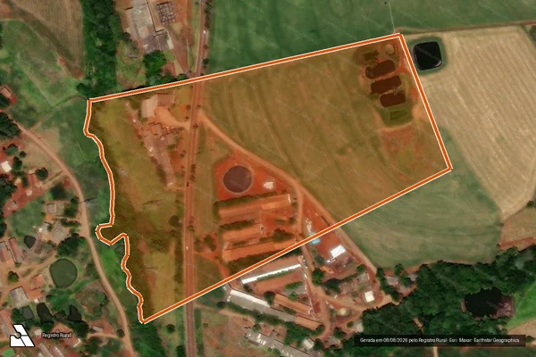 Imagem de satélite de LT 37 GL01 IMOVEL ANDRADA em TRÊS BARRAS DO PARANÁ - PR