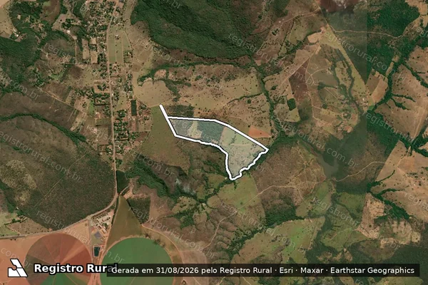 Imagem de satélite de Fazenda São Sebastião em LUZIÂNIA - GO