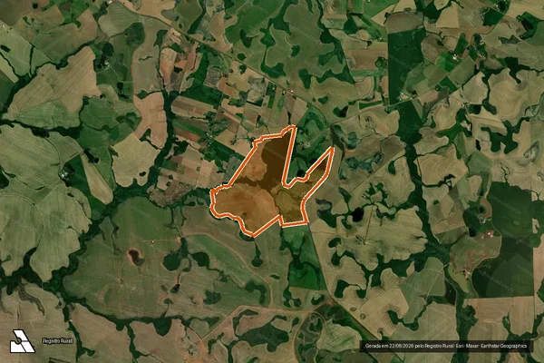 Imagem de satélite de GRANJA LUDWIG/LUDWIG MATR.51212 em BOA VISTA DO INCRA - RS