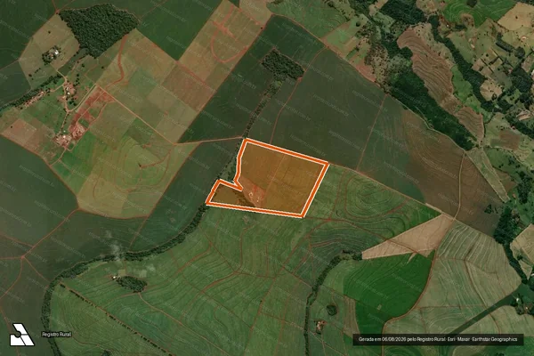 Imagem de satélite de FAZENDA JADE - LOTE 1/B-3 em BOM SUCESSO - PR