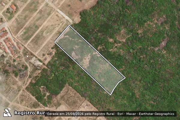 Imagem de satélite de FAZENDA MACHUCA-LOTE 2 GLEBA B-2 em ALAGOINHA - PE