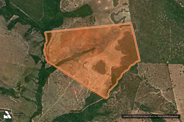 Imagem de satélite de FAZENDA SAO JOSE em PALMEIRANTE - TO
