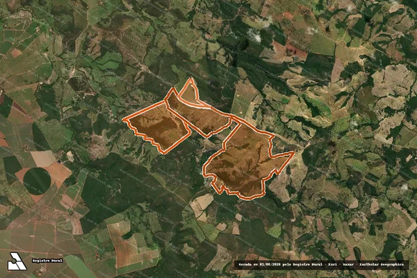 Imagem de satélite de FAZENDA DO RIACHO em SANTO ANTÔNIO DO MONTE - MG