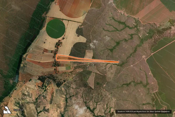Imagem de satélite de Fazenda Boa Vista e Taquaril Lt.28 em CABECEIRAS - GO
