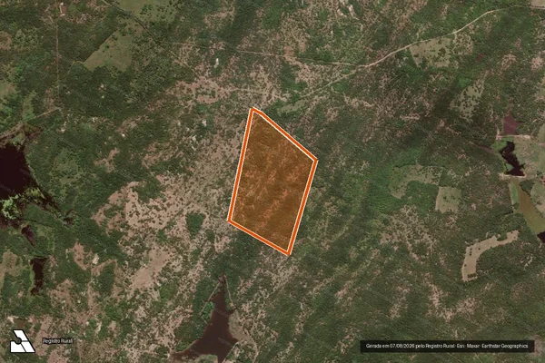 Imagem de satélite de PA PEDRA E CAL - LOTE Nº 42 em JAGUARETAMA - CE