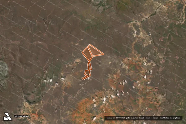 Imagem de satélite de FAZENDA MATA VERDE em UMBURANAS - BA