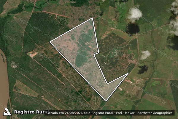 Imagem de satélite de FAZENDA IPE em ARAGUATINS - TO