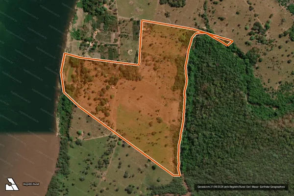 Imagem de satélite de FAZENDA EL SHANDAY BEIRA RIO em ITAPIRATINS - TO