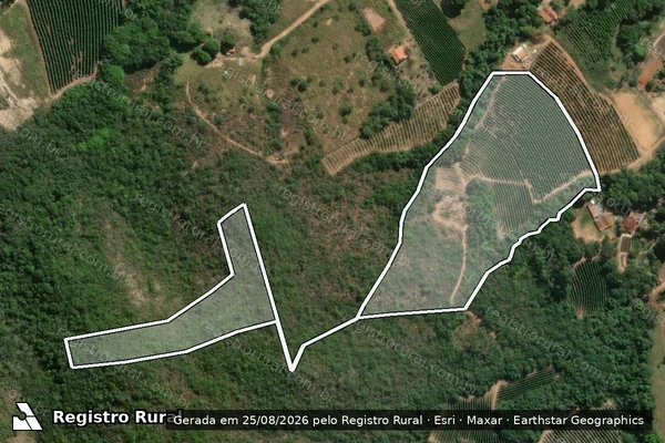 Imagem de satélite de SITIO SAO JOSE em CARMO DO RIO CLARO - MG