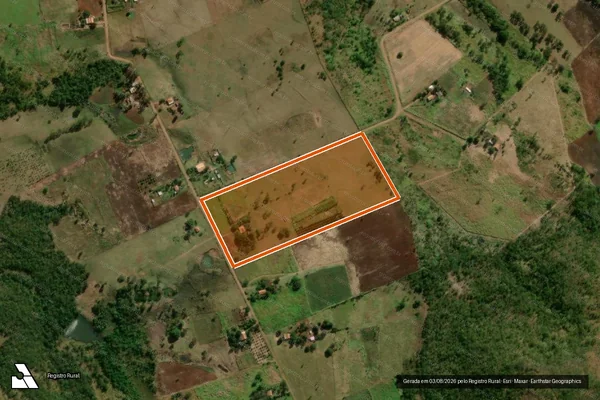 Imagem de satélite de LOTE 176 - FETAGRI em TERENOS - MS