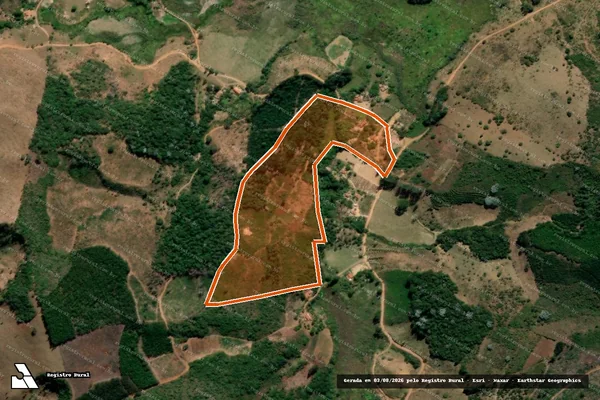 Imagem de satélite de FAZENDA SAO PEDRO em ARICANDUVA - MG