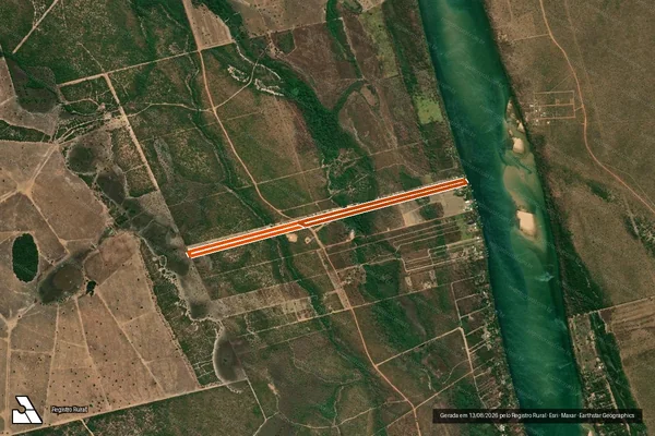 Imagem de satélite de CHÁCARA PEDRINHAS em PEIXE - TO