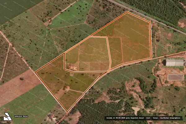 Imagem de satélite de LT 01 DO PA CAMILO TORRES em NOVO PLANALTO - GO
