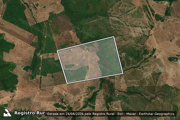 Imagem de satélite de FAZENDA BARREIRO em FORMOSO DO ARAGUAIA - TO