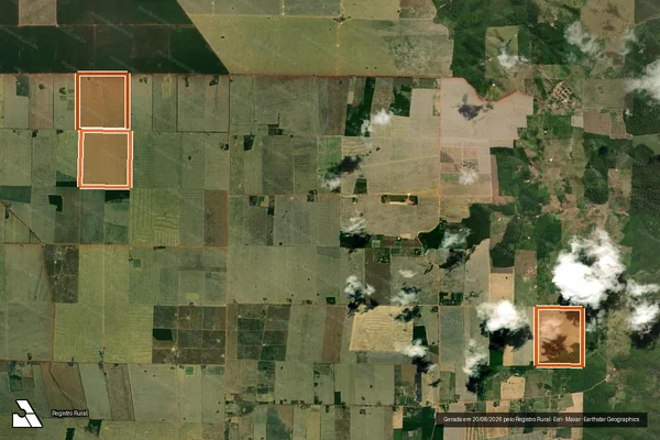 Imagem de satélite de Fazenda Santo Antonio LOTE 305 em AÇAILÂNDIA - MA
