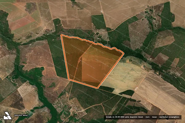 Imagem de satélite de Fazenda Matao em PEIXE - TO