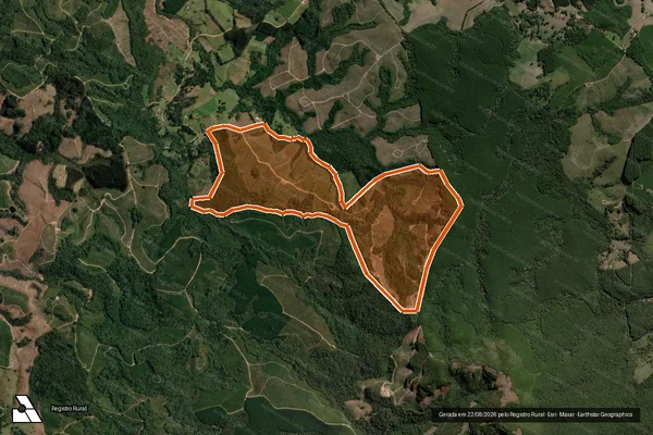 Imagem de satélite de FAZENDA LANCAS 2 em JAGUARIAÍVA - PR