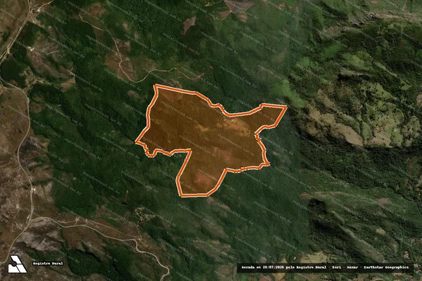Imagem de satélite de AGUAS CLARAS em MORRO DO PILAR - MG