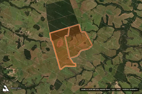 Imagem de satélite de FAZENDA RENASCER - PARCELA 02 em ALCINÓPOLIS - MS