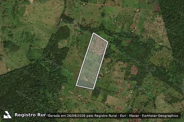 Imagem de satélite de CHACARA SAO JOAO em ARAGUANÃ - TO