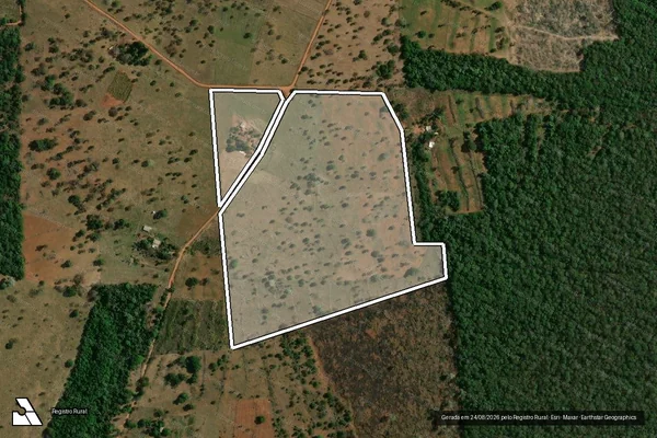 Imagem de satélite de Lote 21 do P.A. Santo Expedito em ITARUMÃ - GO