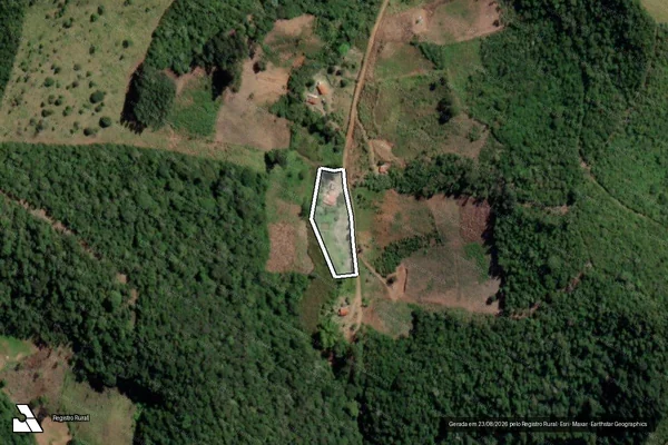 Imagem de satélite de SITIO ESPERANÇA - GLEBA B em LADAINHA - MG