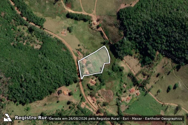 Imagem de satélite de SITIO SANTA RITA - GLEBA B em LADAINHA - MG