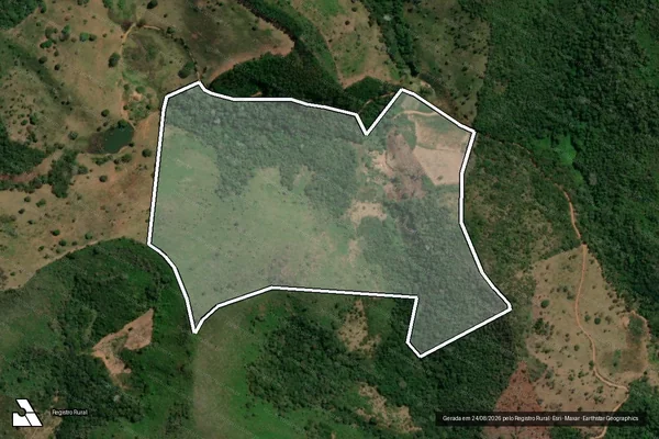 Imagem de satélite de SITIO CORAÇÃO DE JESUS em LADAINHA - MG