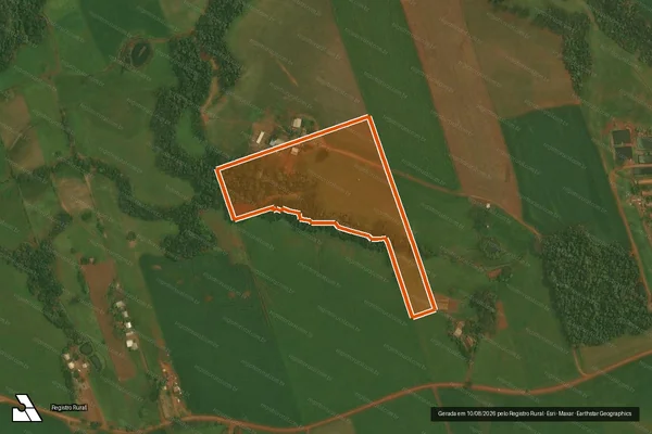 Imagem de satélite de MATRICULA 17682 em IBIRUBÁ - RS