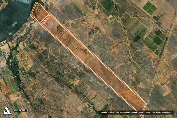 Imagem de satélite de FAZENDA UP-FRUIT-1 GLEBA I em CURAÇÁ - BA