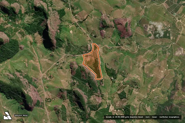 Imagem de satélite de SITIO PEDRA MORENA II em VILA PAVÃO - ES