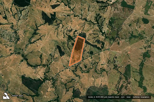 Imagem de satélite de FAZ COR OURO/COR GARIMPO/COR CEDRO em CÓRREGO DO OURO - GO